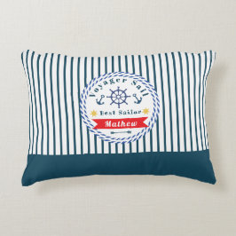 Nautic Voyager Best Sailor White Dekokissen
