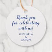 Nautic Wedding Anchor Heart Geschenkanhänger (Rückseite)