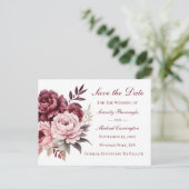 Nautic Wedding Anchor Navy Blue Save the Date Postkarte (Stehend Vorderseite)