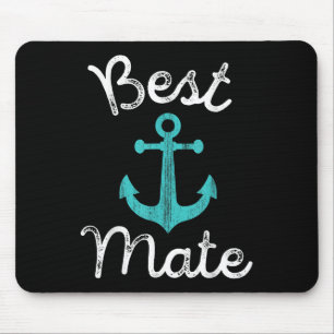Nautic Wedding Bride Grooms Man & amp; Trauzeugen Mousepad