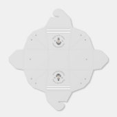 Nautic Wedding Floral Anchor Silver Gray Geschenkschachtel (Ungefaltet)