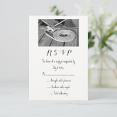 Nautic Wedding RSVP Karte (Stehend Vorderseite)