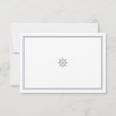 Nautic Wedding RSVP Karte (Rückseite)