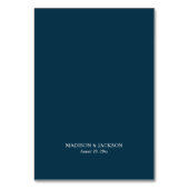 Nautic Wedding Simple Tischnummer (Rückseite)