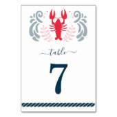 Nautic Wedding Simple Tischnummer (Vorderseite)