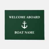 Nautic Welcome Bard Anchor Green Fußmatte (Vorderseite)