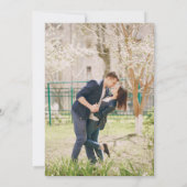 Nautic White Anchor Classic Save the Date Einladung (Rückseite)