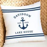 Nautic White and Navy Custom Family Lake House
