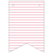 Nautic White and Pink Bunting Wimpelkette (Dritte Fahne)
