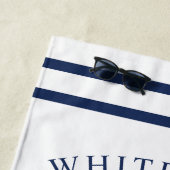 Nautic White Custom Family Anchor Strandtuch (Beispiel)