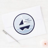 Nautic/William/Sailboat/Stickers/Cupcake Topper Runder Aufkleber (Umschlag)
