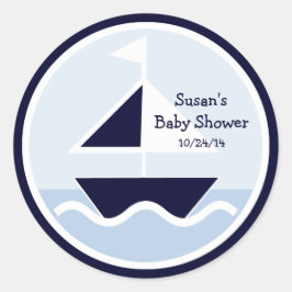 Nautic/William/Sailboat/Stickers/Cupcake Topper Runder Aufkleber