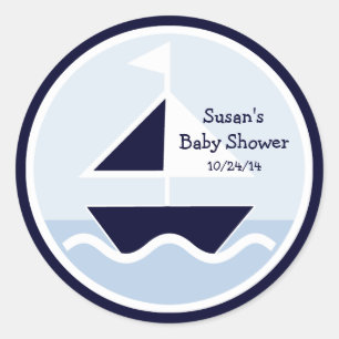 Nautic/William/Sailboat/Stickers/Cupcake Topper Runder Aufkleber
