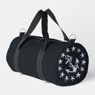 Nautic Yacht Flag Chrome Ensign auf Grille Print Duffle Bag