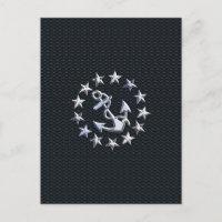 Nautic Yacht Flag Chrome Ensign auf Grille Print