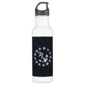 Nautic Yacht Flag Chrome Ensign auf Grille Print Trinkflasche (Vorderseite)