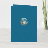 Nautic Yacht Life Weihnachtskarte Dankeskarte (Rückseite)