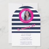Nautical 30th Birthday Photo Arch Invitation Einladung (Vorderseite)