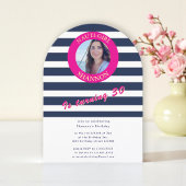 Nautical 30th Birthday Photo Arch Invitation Einladung