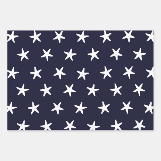 Nautical 3-Pack Geschenkpapier Set (Vorderseite 3)