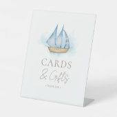 Nautical Adventure Baby-Duschkarten und Geschenke Sockelschild (Vorderseite)