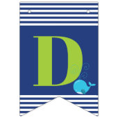 Nautical Adventure erwartet Baby Shower Niedlich W Wimpelkette (Zweite Fahne)