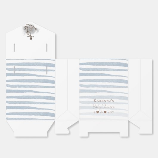 Nautical Adventure White Baby Dusche Geschenkschachtel (Ungefaltet)