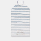 Nautical Adventure White Baby Dusche Vielen Dank Geschenkanhänger (Rückseite)