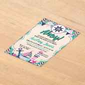 Nautical Ahoy Baby Shower Invitation Acryleinladungen (Ablage )