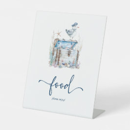 Nautical Ahoy Baby Showfood Sockelschild