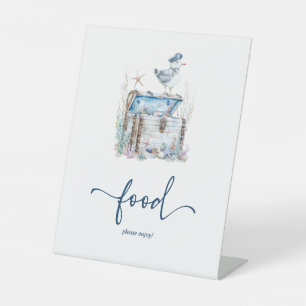 Nautical Ahoy Baby Showfood Sockelschild