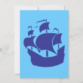 Nautical "Ahoy" - Einladung zum Geburtstag (Rückseite)