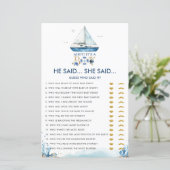 Nautical Ahoy Es ist ein Junge, sagte er sagte, si (Stehend Vorderseite)