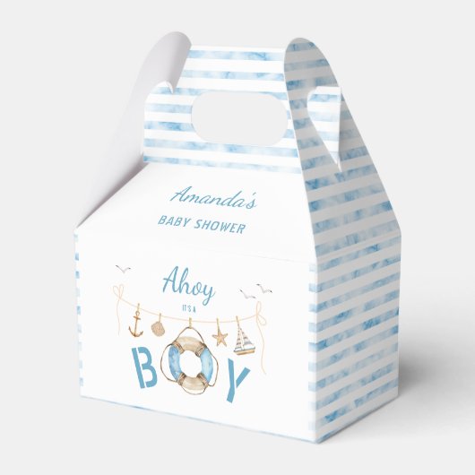 Nautical Ahoy Es ist eine Baby-Dusche Geschenkschachtel (Vorderseite)