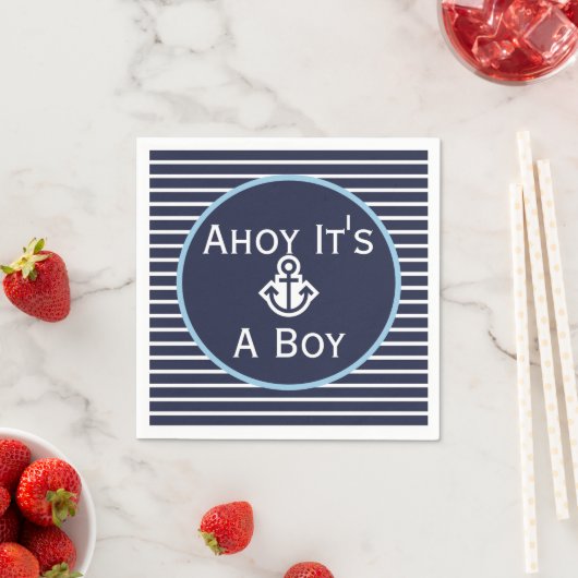 Nautical Ahoy Es ist eine Baby-Dusche Napkins Serviette (Beispiel)
