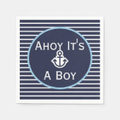 Nautical Ahoy Es ist eine Baby-Dusche Napkins Serviette (Vorderseite)