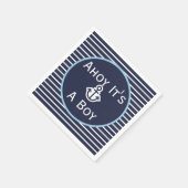 Nautical Ahoy Es ist eine Baby-Dusche Napkins Serviette (Ecke)