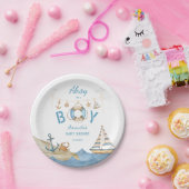 Nautical Ahoy Es ist eine Baby-Dusche Pappteller (Party)