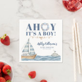 Nautical Ahoy Es ist eine Baby-Dusche Serviette (Beispiel)