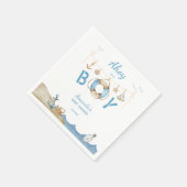 Nautical Ahoy Es ist eine Baby-Dusche Serviette (Ecke)