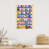 Nautical Alphabet Poster (Küche)