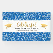 Nautical Anchor Abschluss Class 20XX Grad Cap Banner (Horizontal)