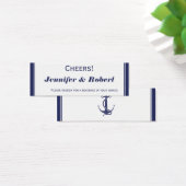Nautical Anchor auf Hochzeitsgetränk-Tickets der M (Schreibtisch)