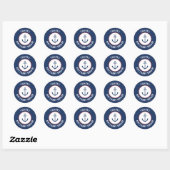 Nautical Anchor Baby Dusche Danke Stickers (Blatt)