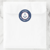 Nautical Anchor Baby Dusche Danke Stickers (Tasche)
