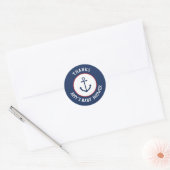 Nautical Anchor Baby Dusche Danke Stickers (Umschlag)