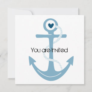 Nautical Anchor Baby Dusche Einladung