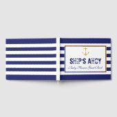 Nautical Anchor Baby Dusche Gästebuch (Voll)