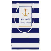 Nautical Anchor Baby Dusche Kleine Geschenktüte (Vorderseite)