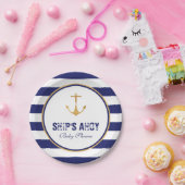 Nautical Anchor Baby Dusche Pappteller (Party)